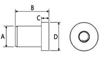 Rubber Nut - M8x25mm