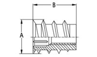 Woodfit - Headed - Steel - M5x12mm