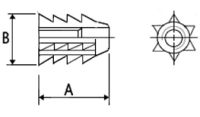 Woodfit - Unheaded - Type A - M4x10mm