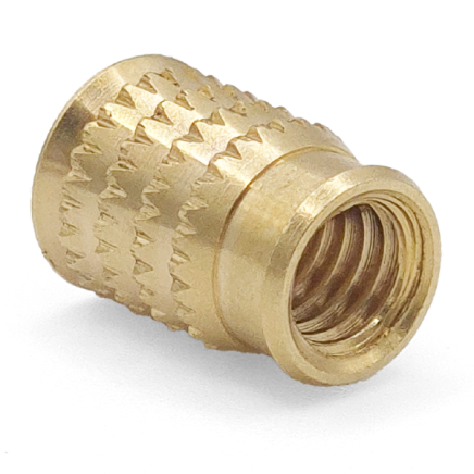 Brass Multifit threaded insert for plastic injection mouldings