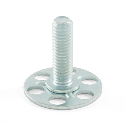 Male stud bonding fastener with small round base