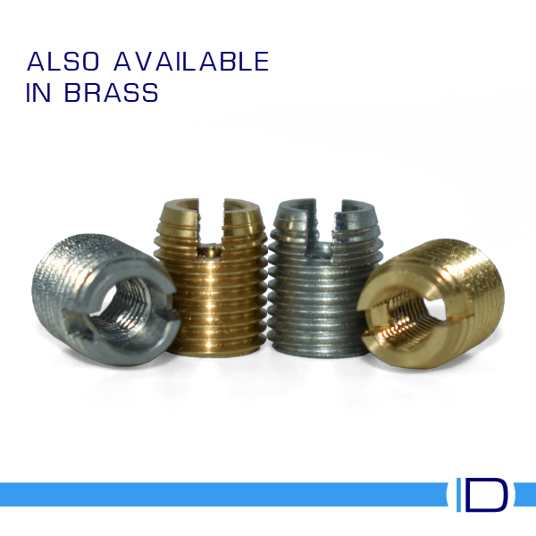 Brass and Steel metal threaded inserts