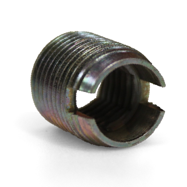 Self-tapping metal threaded insert