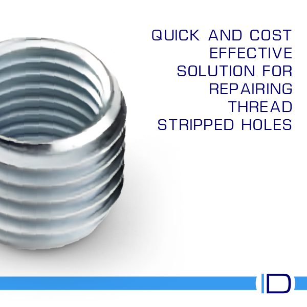 Repair stripped threads and reduce thread size