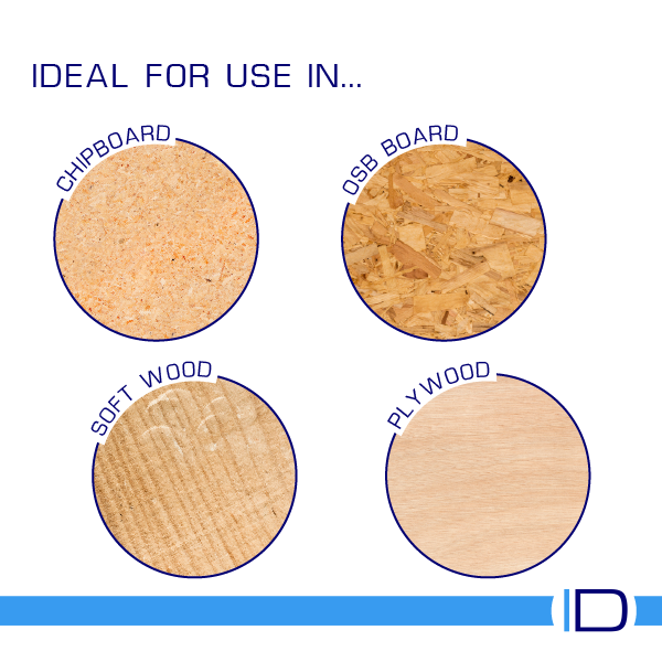 Flush-mounted steel BZP T-Nut in woodworking project