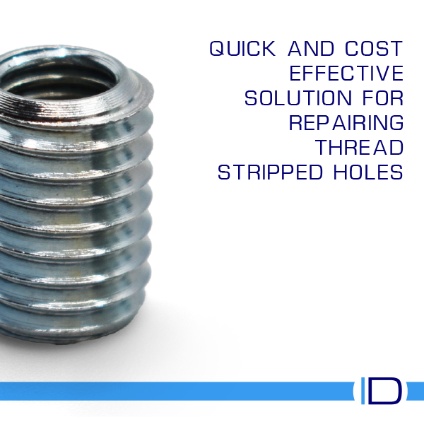 Repair stripped threads and reduce thread size