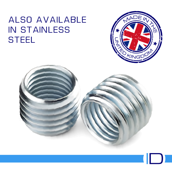 Threaded Inserts manufactured in the UK