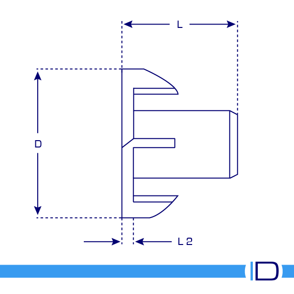 Indoor use steel T-Nut with corrosion-resistant coating