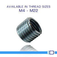 UK-made steel thread reducer insert for metal threads