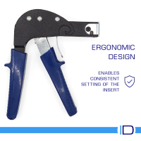 Hand tool for installing Screw Anchor threaded inserts