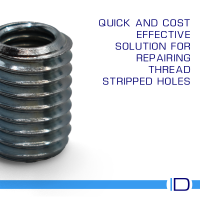 Repair stripped threads and reduce thread size