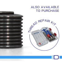Inserts can be installed using KATO CoilThread Repair kits