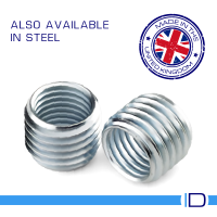 Threaded Inserts manufactured in the UK