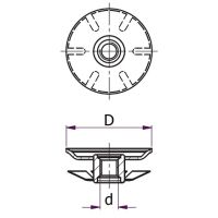 Spring Threaded Tube Insert - M10x38mm