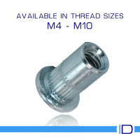 Large Flange Head Rivnut Nut for metal applications