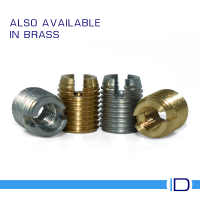 Brass and Steel metal threaded inserts