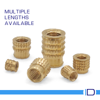 Multifit threaded insert for secure plastic moulding assemblies