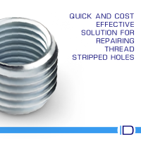 Repair stripped threads and reduce thread size