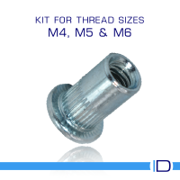 Hand Rivet Nut Tool for Thread Sizes M4, M5 & M6