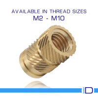 Flush-fit Heatfit threaded insert for plastic components