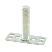 Male stud bonding fastener with rectangle base