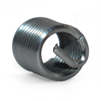 Helically-coiled metal insert