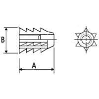Woodfit - Unheaded - Type A - M6x13mm