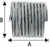 Wire Threaded Insert - M4x0.7x1.5D