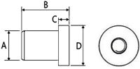 Rubber Nut - M6x25mm