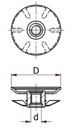 Spring Threaded Tube Insert - M8x38mm