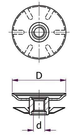 Spring Threaded Tube Insert - M6x25mm