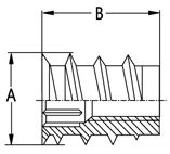 Woodfit - Headed - Steel - M5x12mm