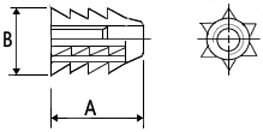 Woodfit - Unheaded - Type A - M6x13mm